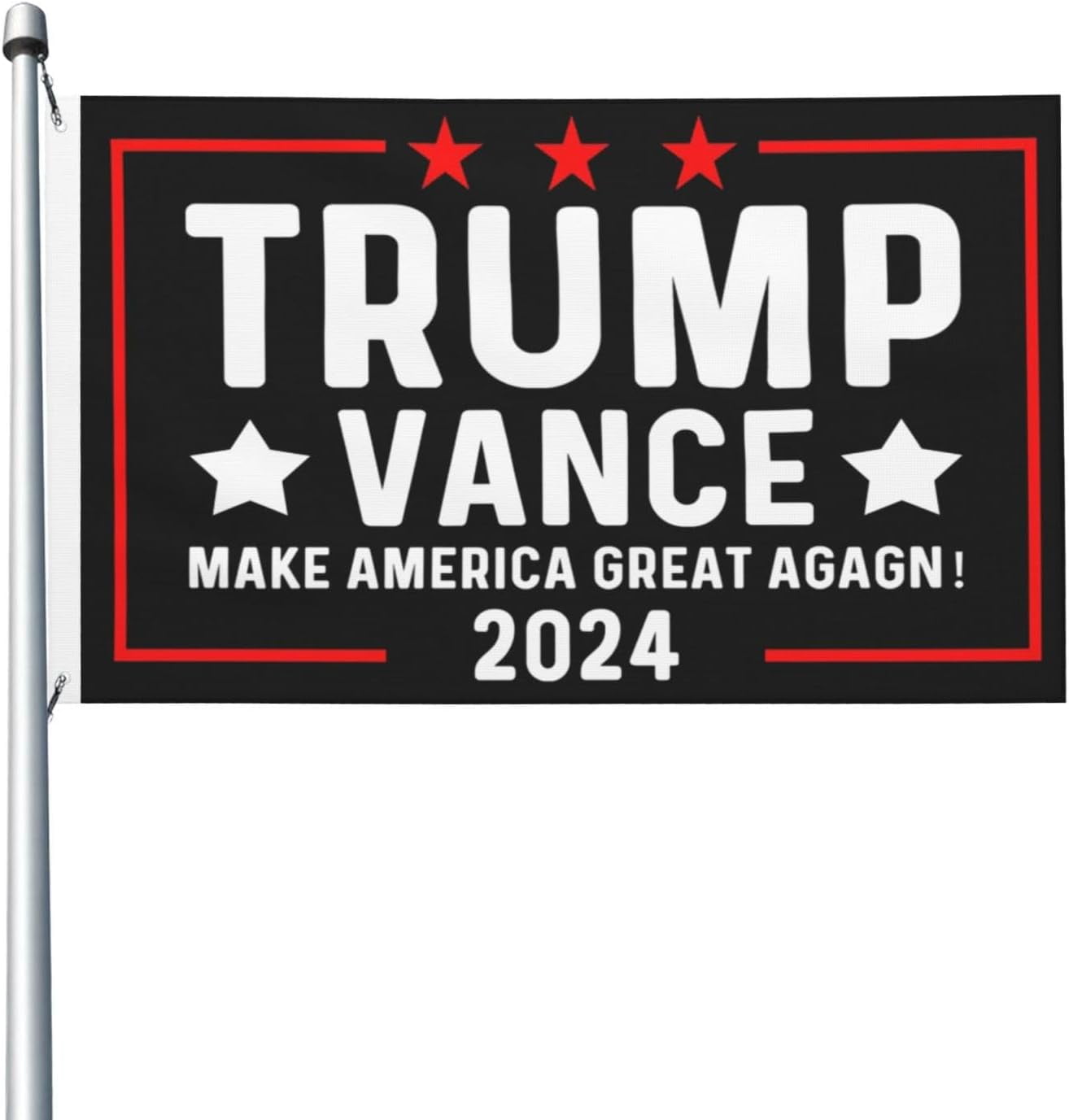 TrumpVance 2024 Make America Great Agagn！ Flag Double Sided Aesthetic