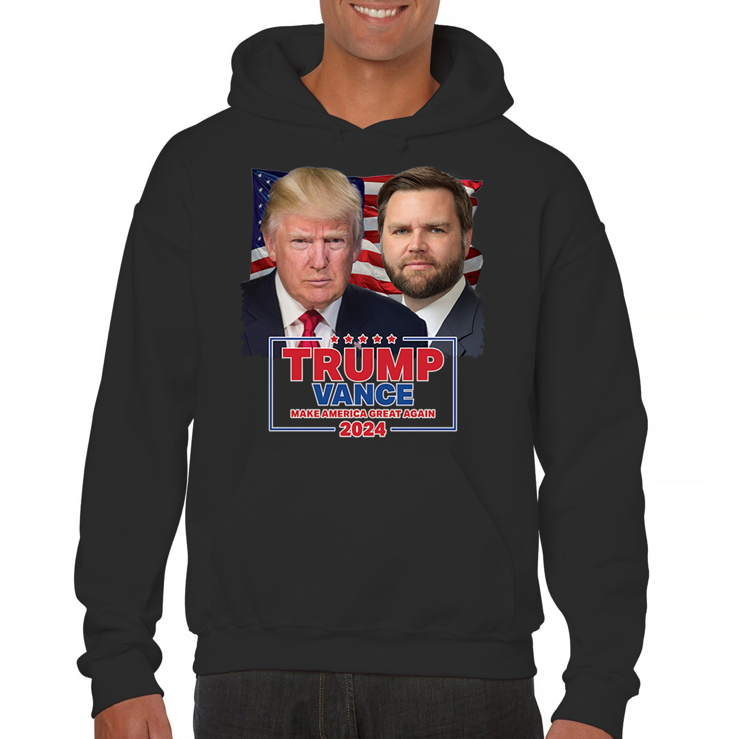 Trump Vance 2024 Portrait Sweatshirt MAGA Make America Great Again