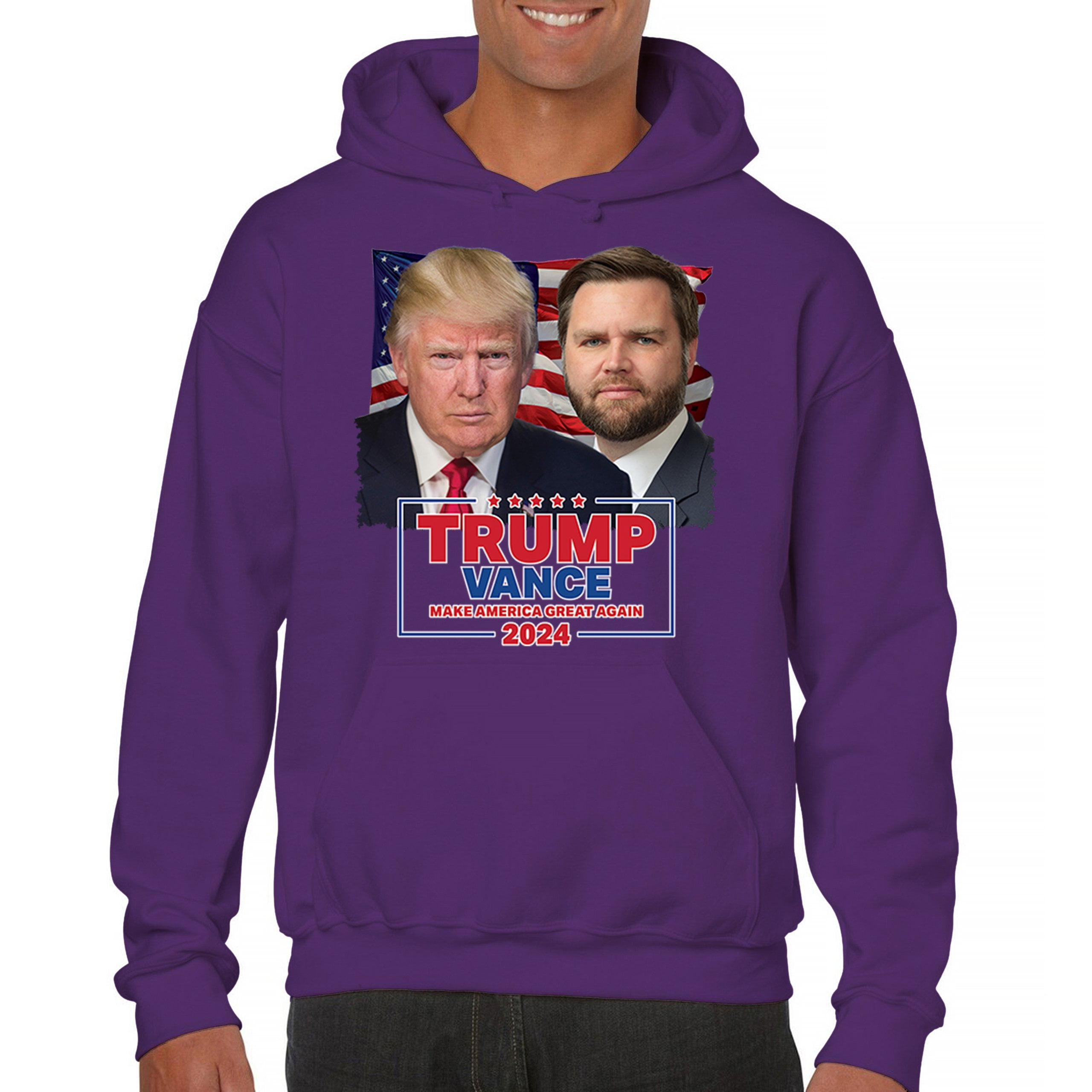 Trump Vance 2024 Portrait Sweatshirt MAGA Make America Great Again