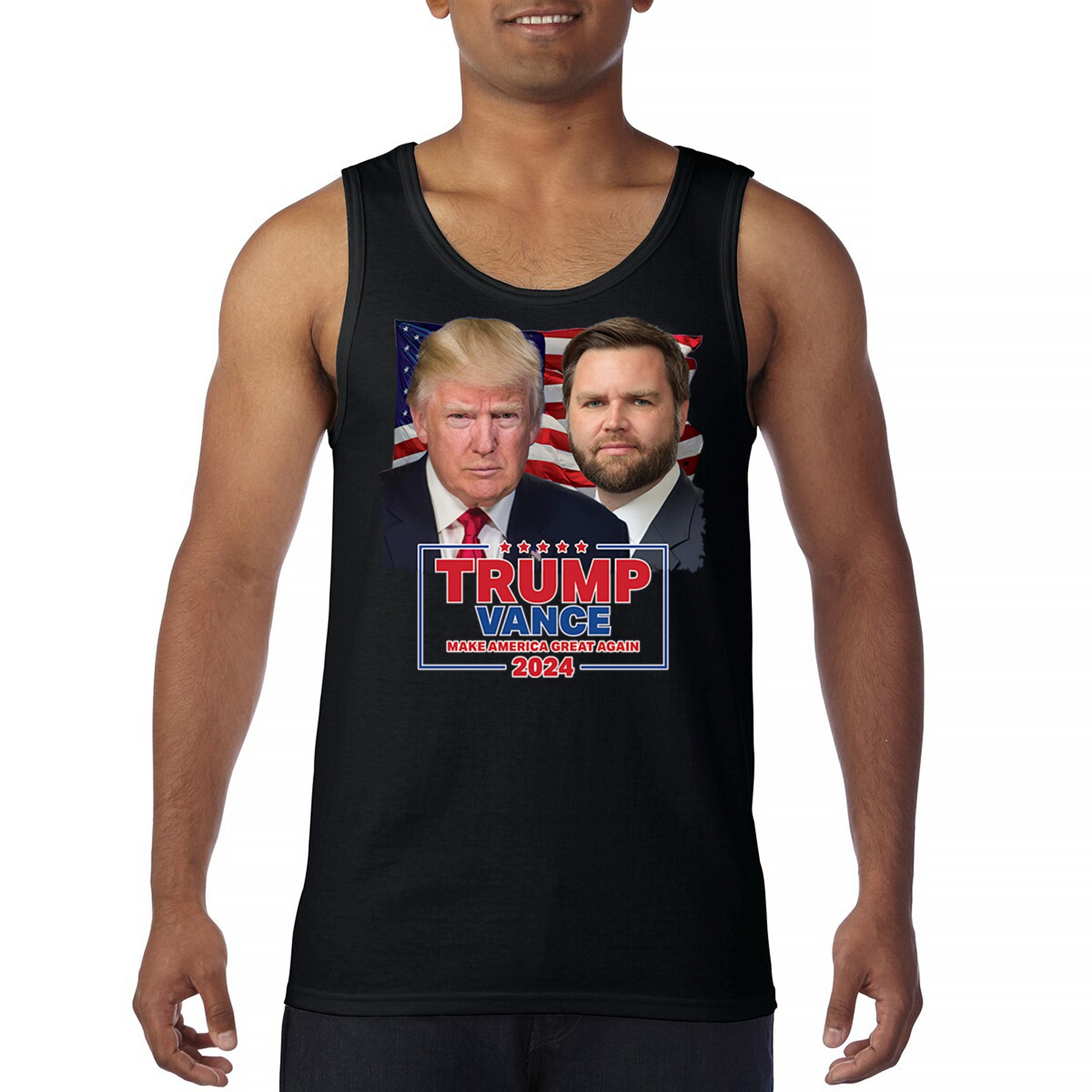 Trump Vance 2024 Portrait Tank Top MAGA Make America Great Again