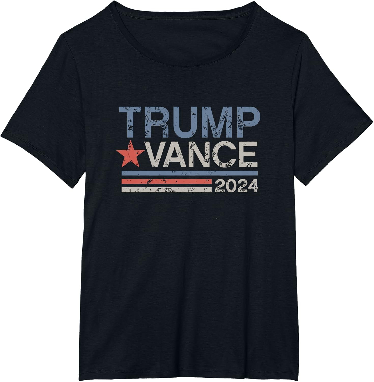 Trump Vance 2024 Retro Stripe Trump JD Vance TShirt