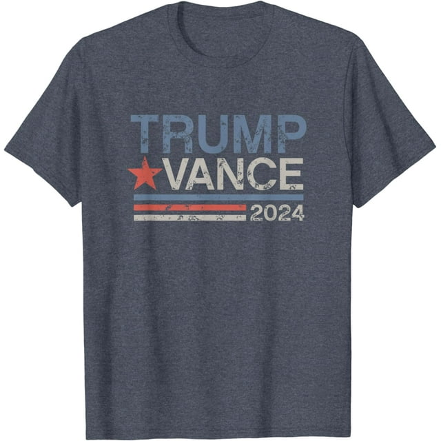 Trump Vance 2024 Retro Stripe Trump JD Vance TShirt