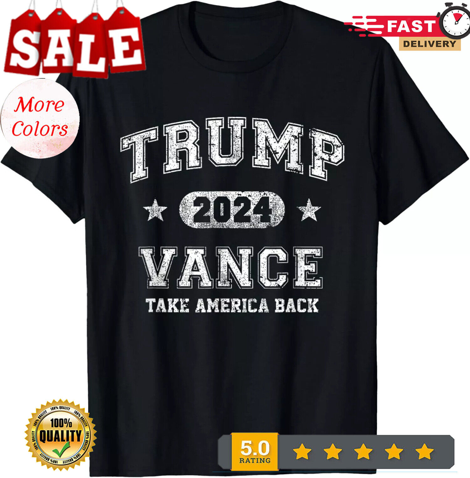 Trump Vance 2024 Take America Back TShirt