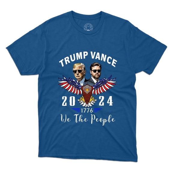 Trump Vance 2024 Tee We The People 1776 Presidential Election Unisex Printed T-Shirt
