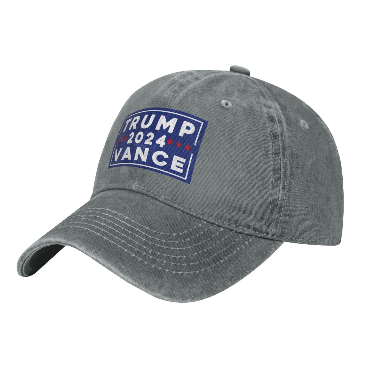 TrumpVance 2024 Trump 2024 Donald Trump 2024 Baseball Cap Gray Men
