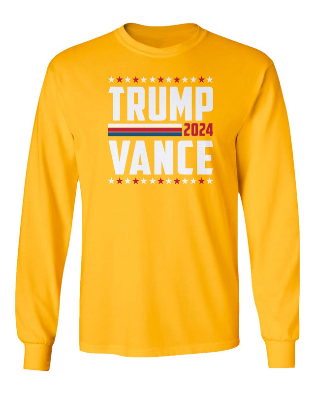 Trump Vance 2024 US Elections President Campaign Long Sleeve TShirt