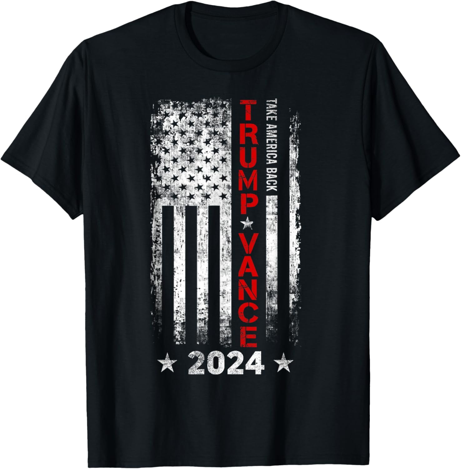 Trump Vance 2024 US Flag Vintage Take America Back 2024 TShirt