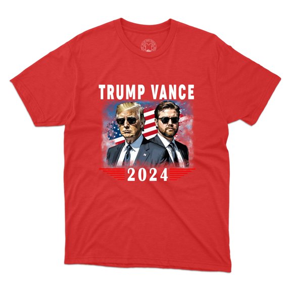 Trump Vance 2024 VP Support Trump For USA Presidential Election Campagin Unisex Printed Tee