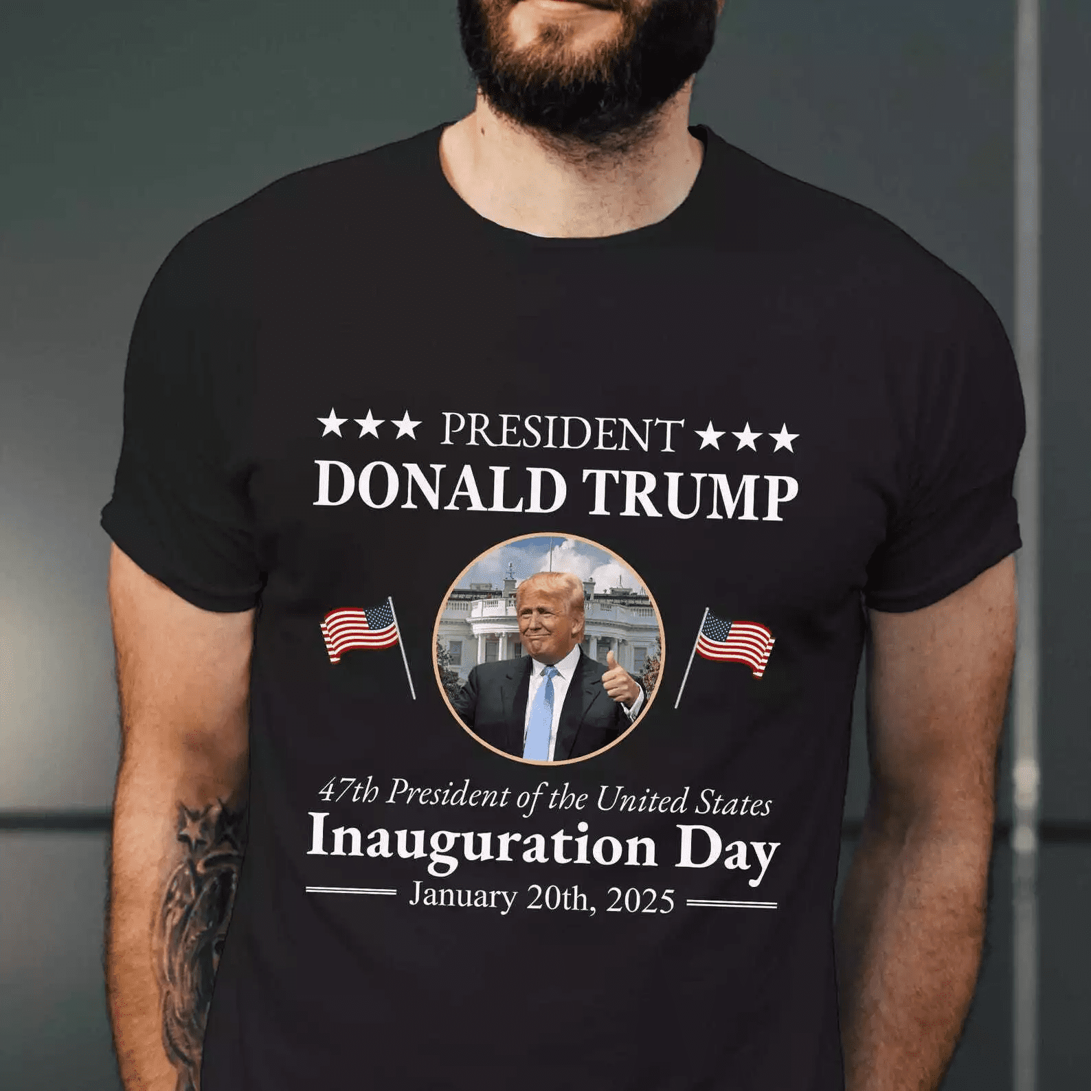 Trump Vance 2025 Inauguration Day 47th US President Trump Won Tshirt