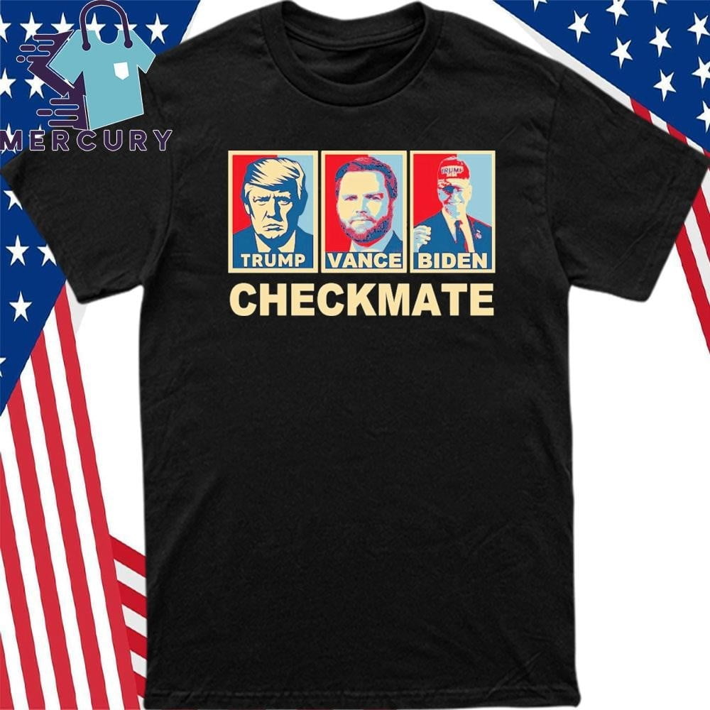 Trump Vance Biden Checkmate 2024 Joe Biden Wearing A Trump Hat Tshirt