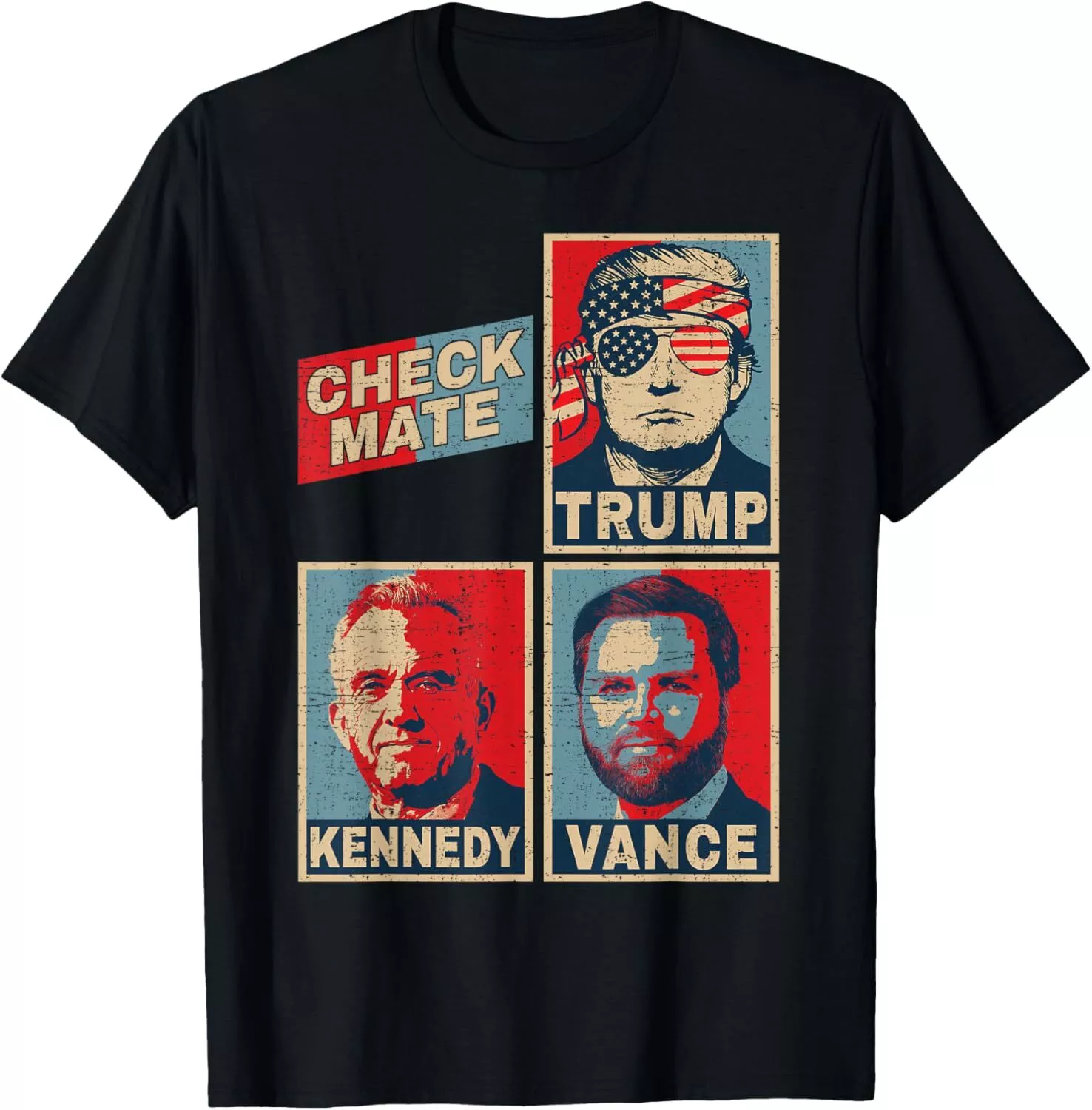 Trump Vance Kennedy Checkmate 2024 Election Republican Unisex TShirt