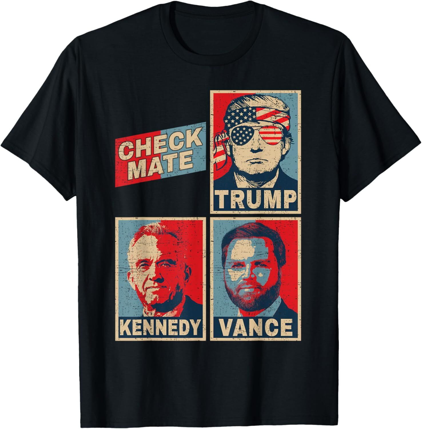 Trump Vance Kennedy Checkmate 2024 Election Republican Unisex TShirt