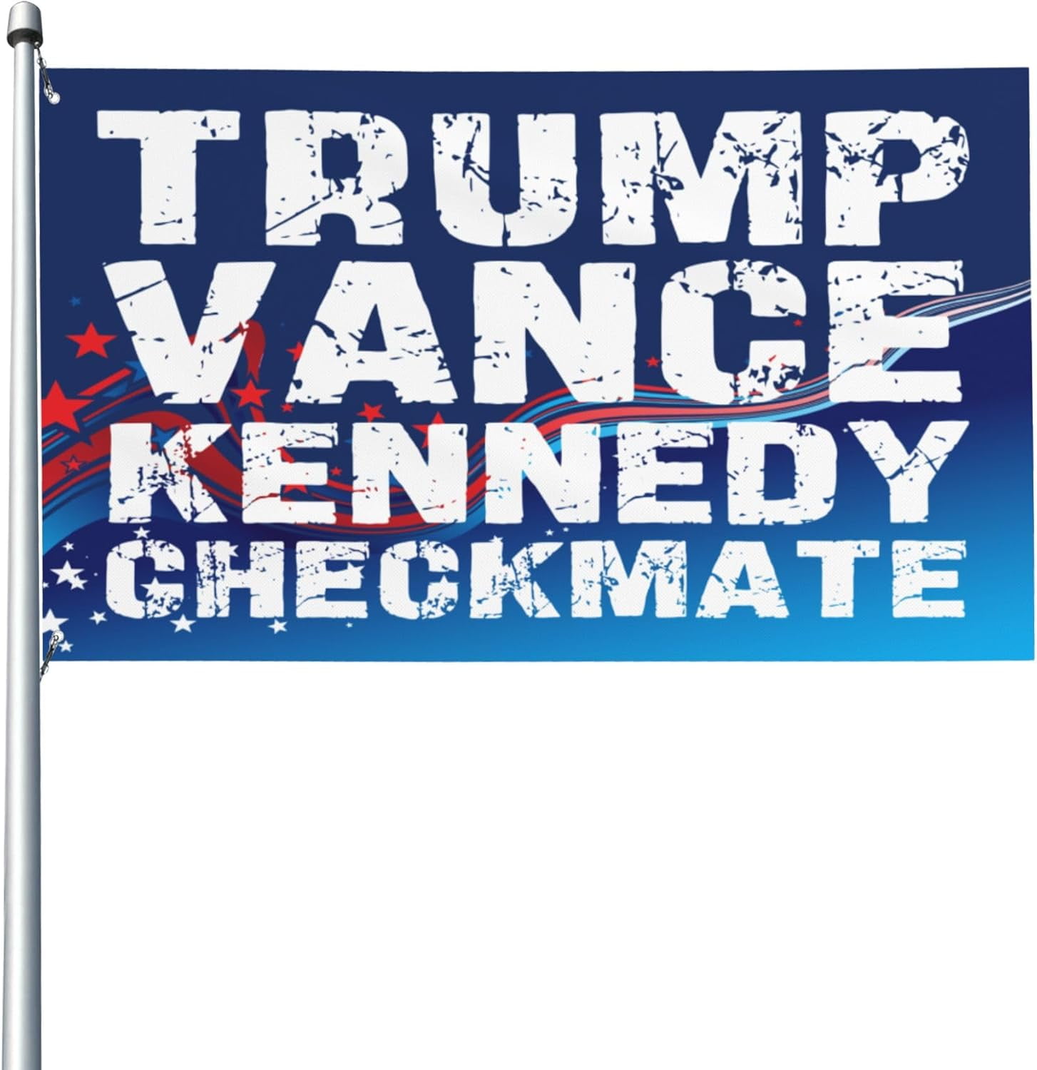 Trump Vance Kennedy Checkmate 2024 Flag 3x5 Ft Garden Banner Sign