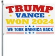 Trump Vance Won flag 2024 President 47th Victory We Took America Back