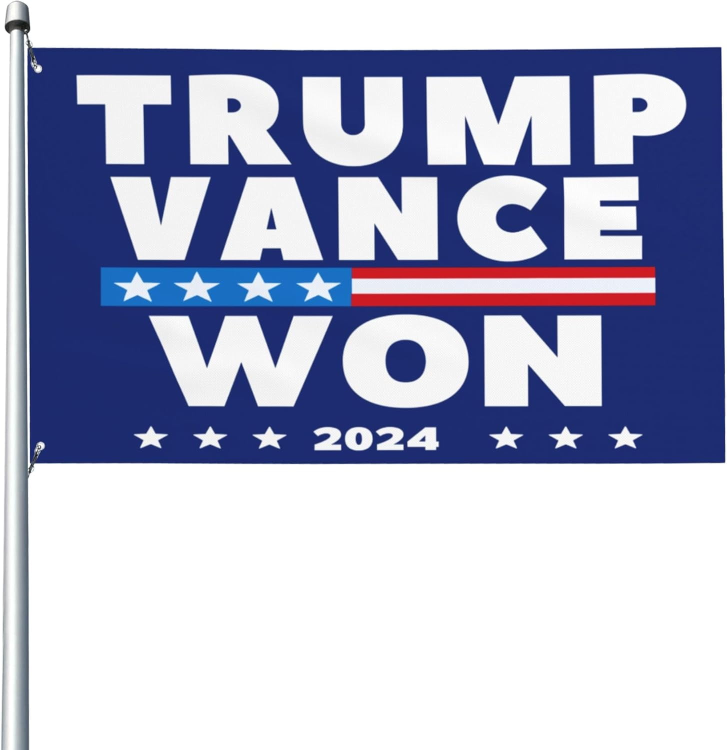 Trump Vance Won flag 2024 President 47th Victory We Took America Back