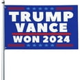 Trump Vance Won flag 2025 President 47th Victory We Took America Back