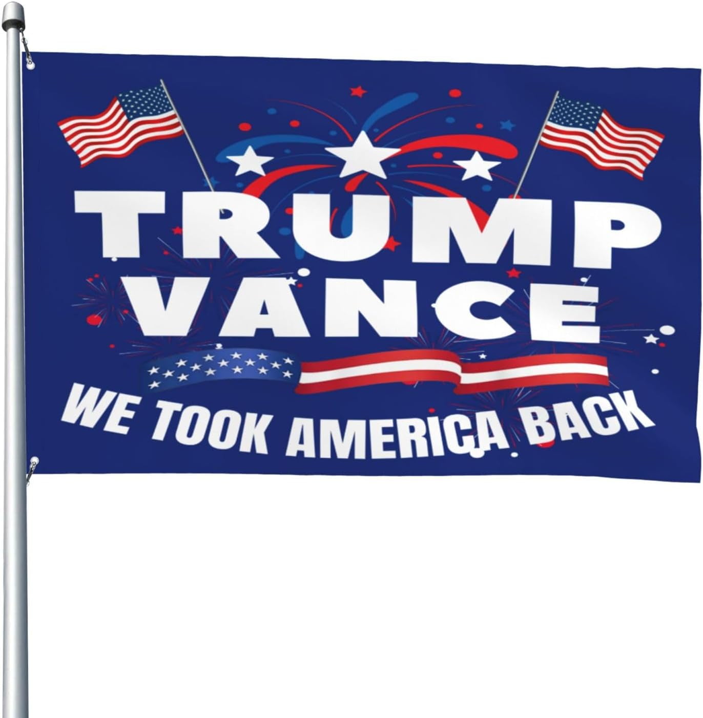 Trump Vance Won flag 2024 President 47th Victory We Took America Back 4
