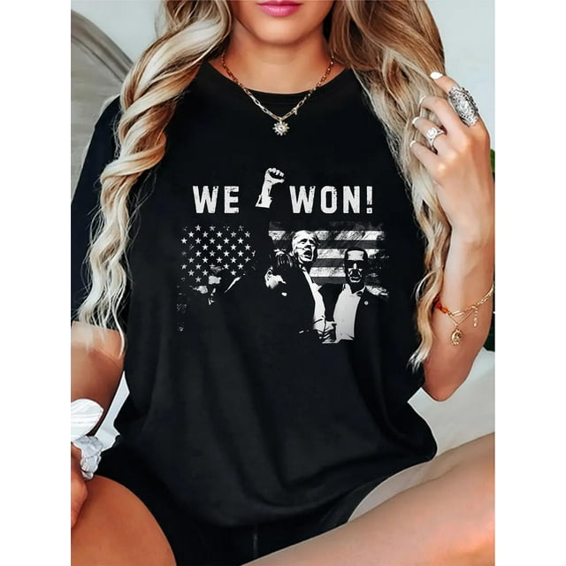 Trump We Won Wins Inauguration 47 US President 2025 Election TShirt