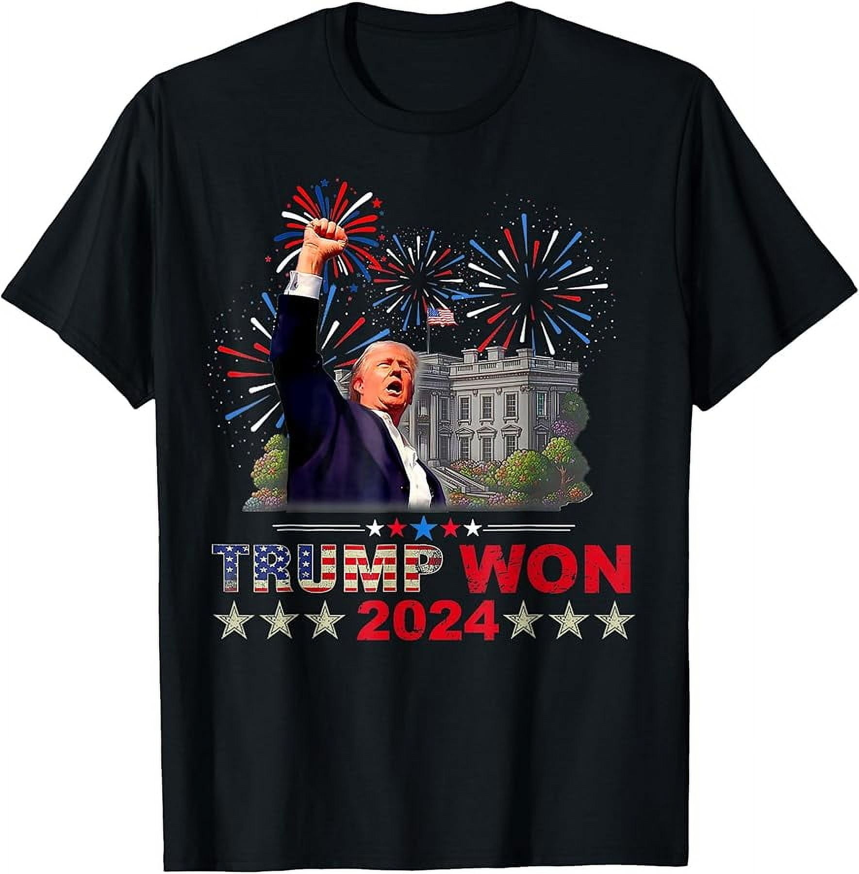 Trump Won 2024 President 47th Of White House Donald Trump TShirt