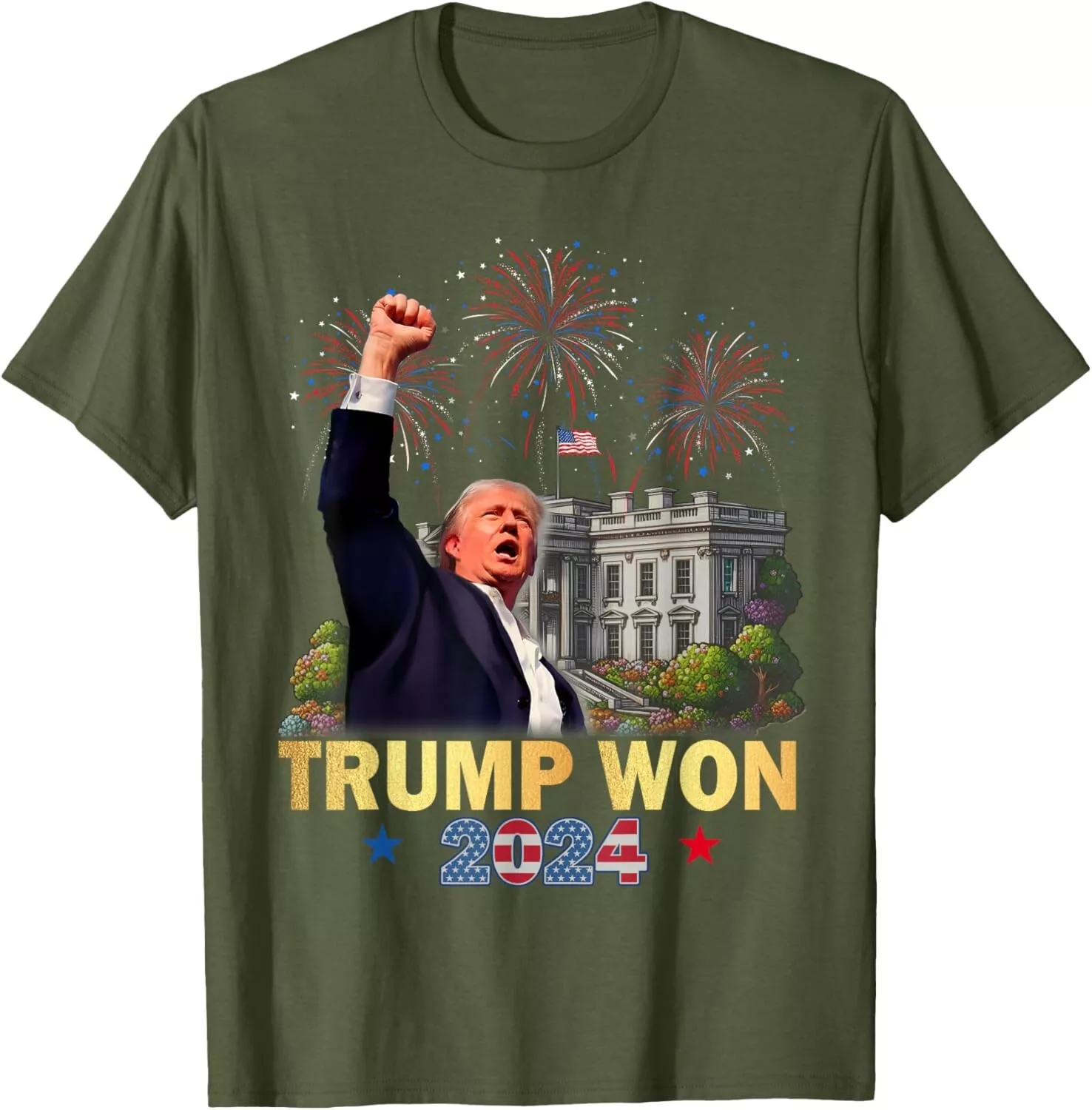Trump Won 2024 President 47th Of White House Donald Trump Unisex T