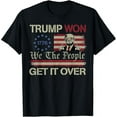 Trump Won Again 2024 Election President 47th American Flag TShirt