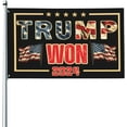 Trump Won Again Flag 2024 Election President 47th American Flag 3x5