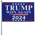 Trump Won Again Flag 2024 Election President 47th American Flag 3x5