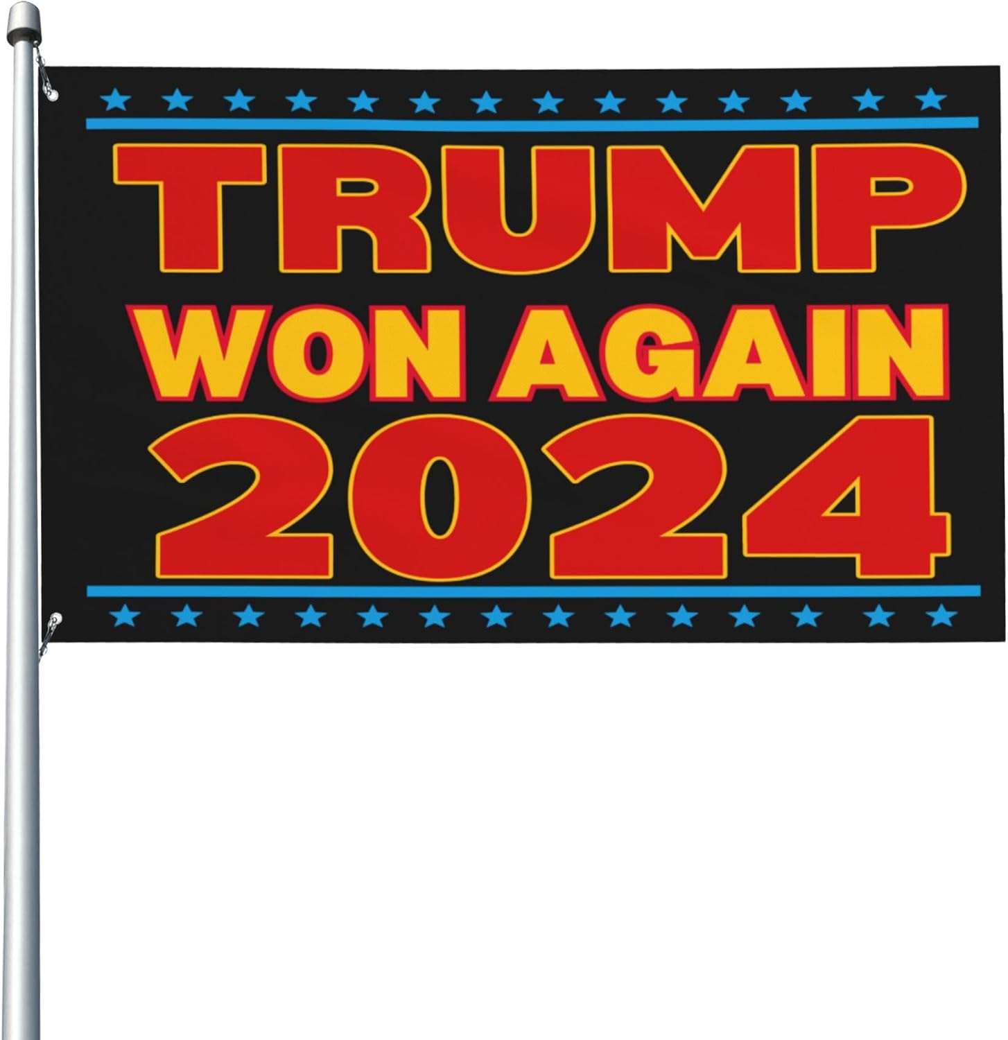 Trump Won Again Flag 2024 Election President 47th American Flag 3x5