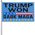 Trump Won Flag 3x5 Dark Maga Forever Trump Winner 2024 Fix America