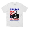 thumbnail image 1 of Trump Won For Presidential Election Campaign 2024 Gift Tee Crew Neck Unisex Printed Shirt, 1 of 4