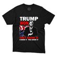thumbnail image 1 of Trump Won For Presidential Election Campaign 2024 Gift Tee Crew Neck Unisex Printed Shirt, 1 of 4