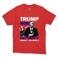 thumbnail image 1 of Trump Won For Presidential Election Campaign 2024 Gift Tee Crew Neck Unisex Printed Shirt, 1 of 4