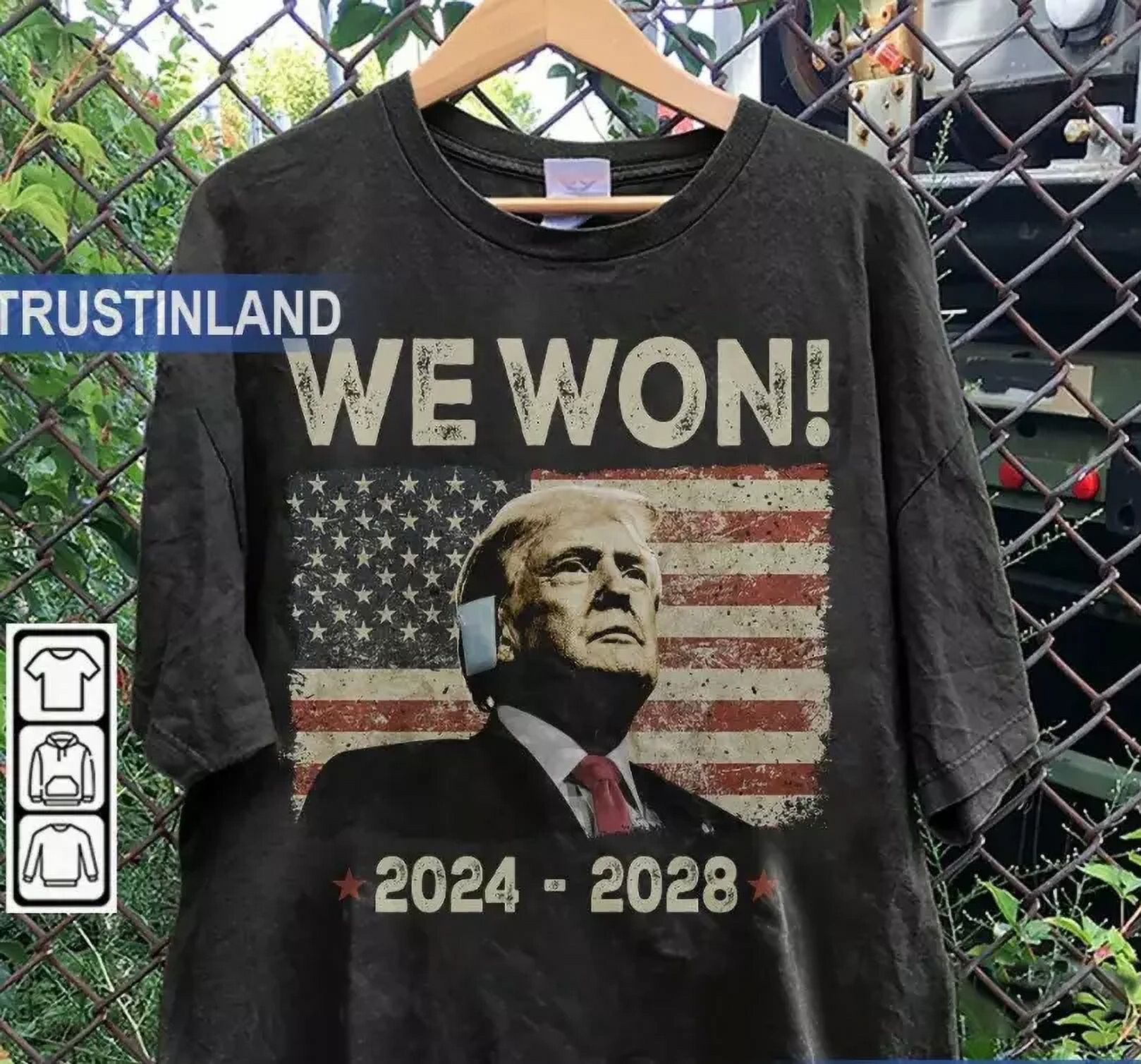 Trump Won Shirt, Trump Won 2024 Election Inauguration Graphic Tee