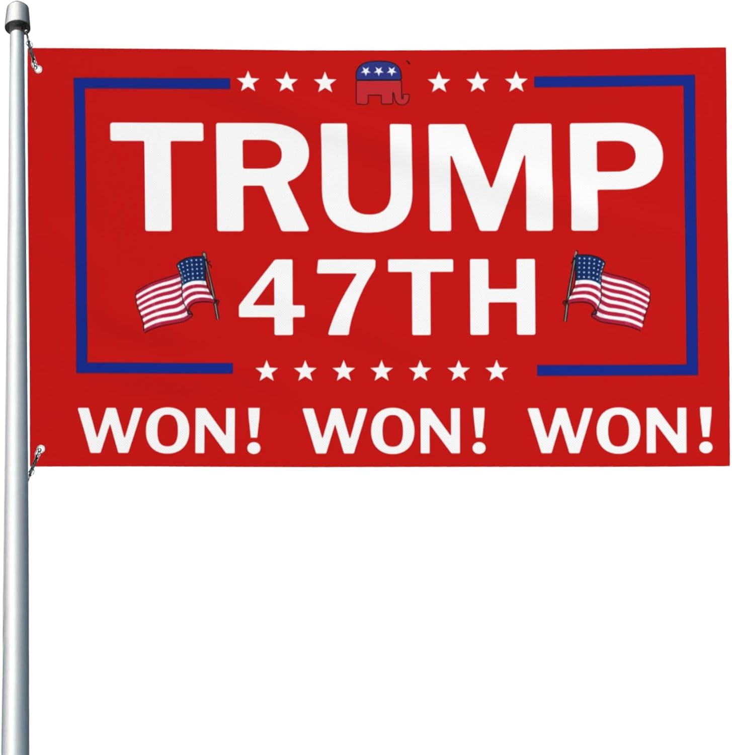 Trump Won Trump 2024 My President 47th Election 2024 Usa Flag Yard