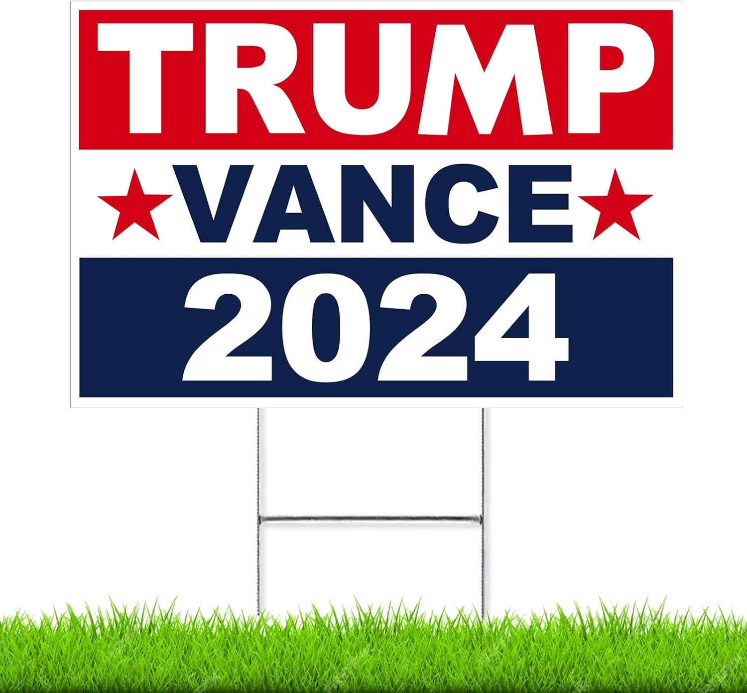 Trump Yard Signs, Large Trump yard signs 2024 18" X 24", TrumpVance Yard Signs 2024 Double