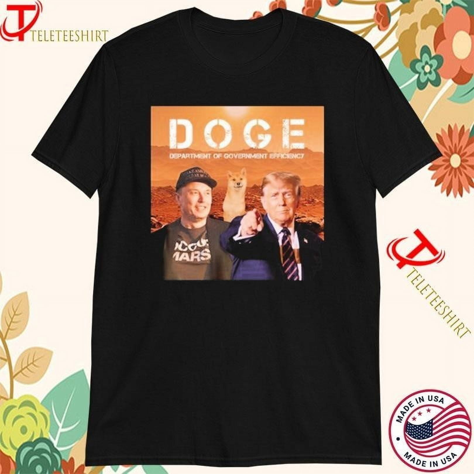 trump-elon-musk-vance-doge-department-of-government-efficiency-t-shirts
