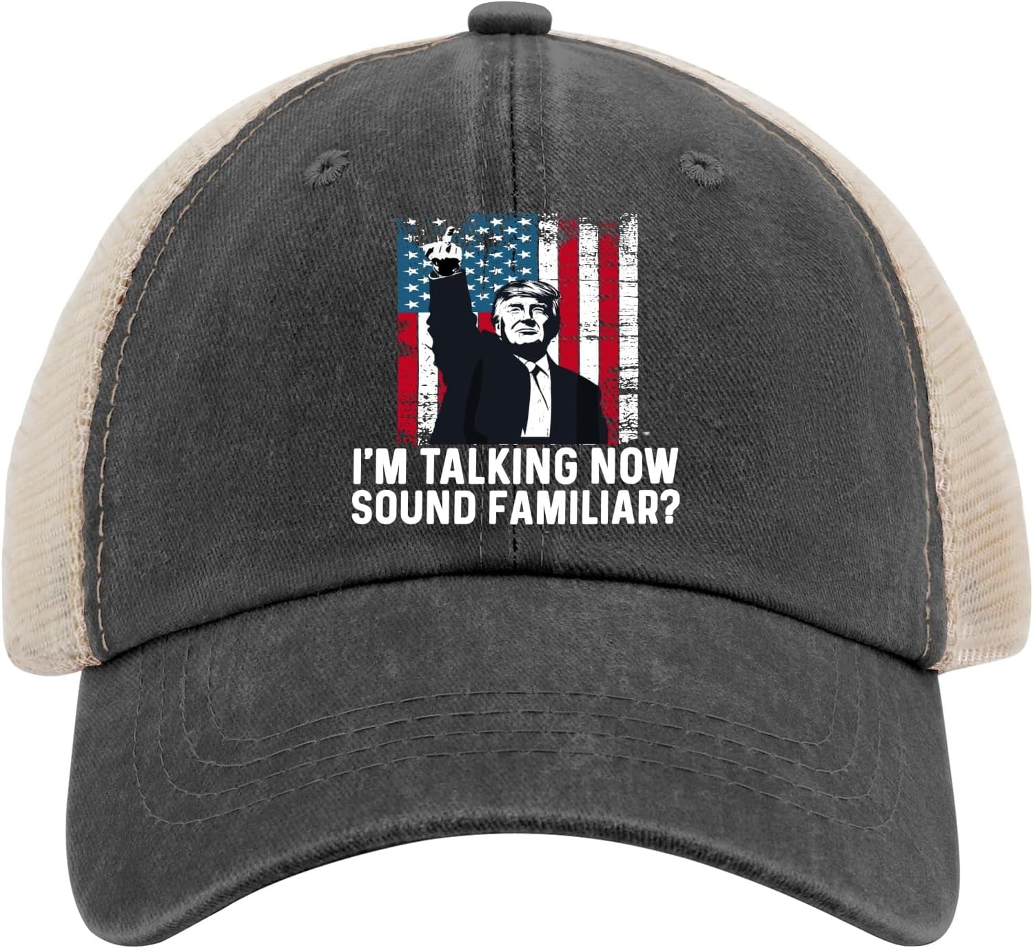 Trump to Harris 'I'm Talking Now Sound Familiar? Vances Trucker Hat