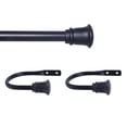 thumbnail image 1 of Trumpet 84-120 in. Decorative Curtain Rod & Holdback Set, 5/8 in. Diameter, 1 of 6