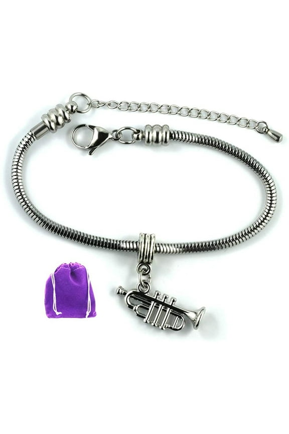 Trumpet Bracelet - Music Instrument Jewelry for Musician
