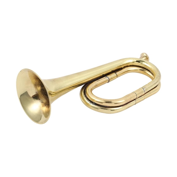 Trumpet Bugle Musical Instrument Cavalry Trumpet Portable Brass for School Band Festival Performances