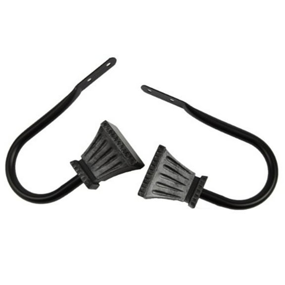 Trumpet Curtain Rod Holdback-Color:Black