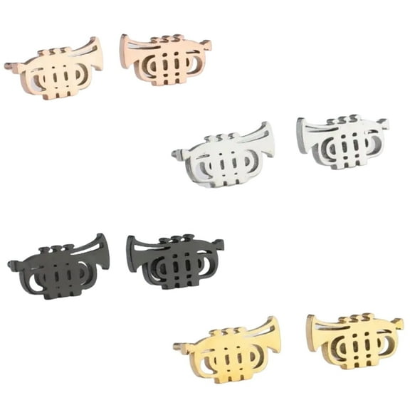 Mall of Style - Trumpet Earrings - Saxophone Jewelry - Musical Earrings (The Trumpet)