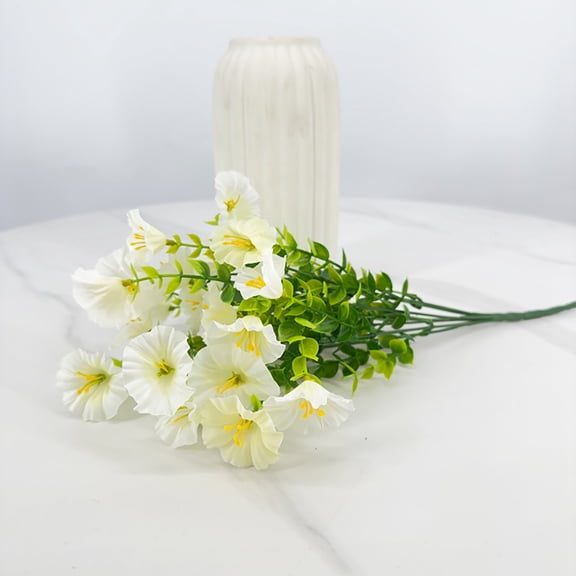 Trumpet Floral Rattan Decor,Artificial Green Vine Ornament,Wall Hanging Floral Craft,Realistic Petal Leaf Design,Maintenance Free Long Lasting Decor,Indoor Outdoor Multi Scene Decor