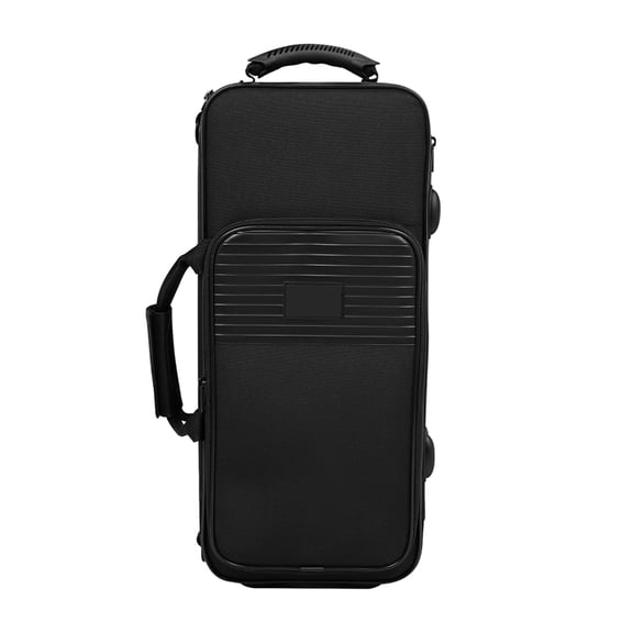 Trumpet Gear Case with Reinforced Handle Support Foot Pad and Padding Music Instrument Case Fabric Texture