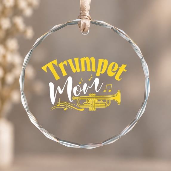 Trumpet Mom Marching Band Mother Mama Player Christmas Ornament ...
