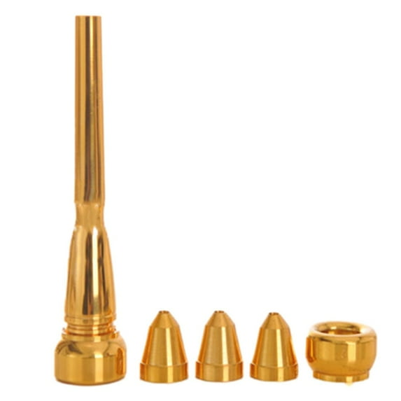 Trumpet Mouthpiece Set with golden Plated Convertible 3C2C2B3B For Brass Parts