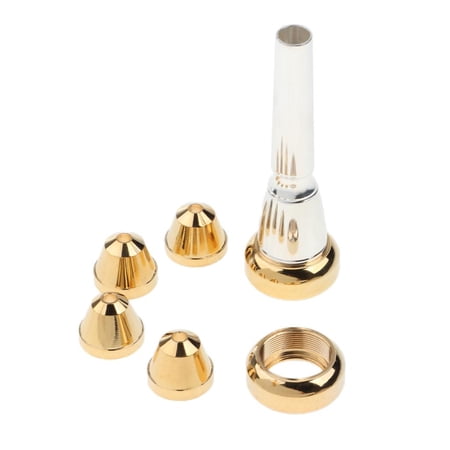 Trumpet Mouthpiece With Convertible 3C 2C 7C 3B 2B Head Cups Rim Storage Box Set
