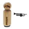 thumbnail image 1 of Trumpet Music Instrument Silhouette Rubber Stamp for Scrapbooking Crafting Stamping - Mini 1/2 Inch, 1 of 7
