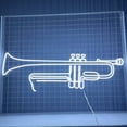 thumbnail image 1 of Trumpet Neon Sign, Musical Instrument Class Store Wall Art, 1 of 4