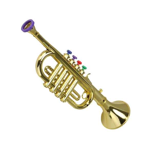 Trumpet Toy Wind Instrument For Young Musicians ABS Material Safe Round Edges Lightweight Portable Music Education Gift For Beginners